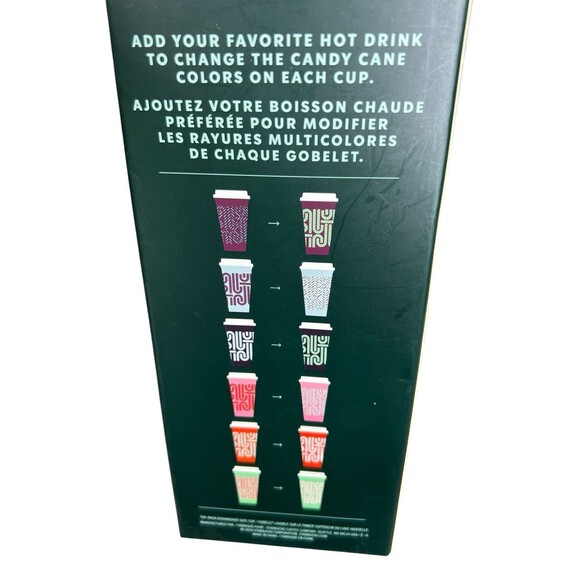 NEW Starbucks Color‎ Changing Hot Cups 5-Pack 2020 Candy Cane Christmas - Picture 5 of 7
